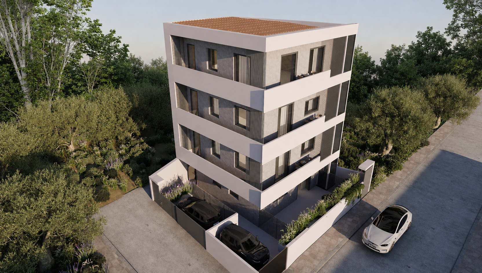 Exterior of A26 Private Luxury Residences in Paradeisos Amarousiou, Marousi